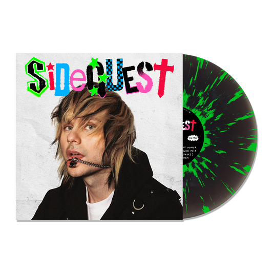 Sidequest Black Ice Neon Green Splatter Deluxe Vinyl